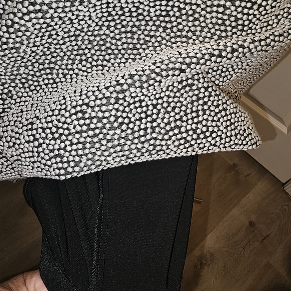 M.M Lafleur New York Elegant Black and White Polka Dot Skirt 4 - Picture 7 of 8